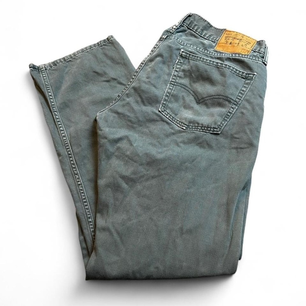 Vintage Y2K Levi's 514 green denim jeans size 36x34 READ